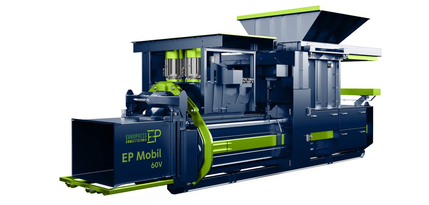 EP Mobil 60 V — solution de pressage mobile sur remorque